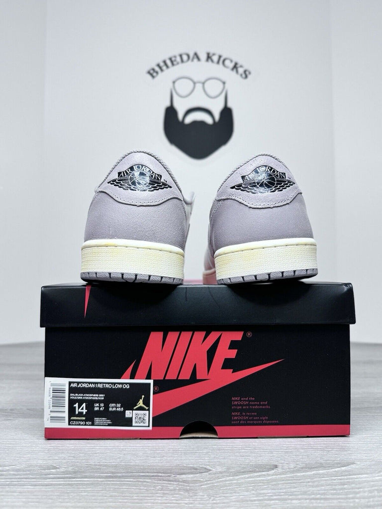 Size 14 - Air Jordan 1 Retro OG Low Atmosphere Grey CZ0790-101 NEW DS