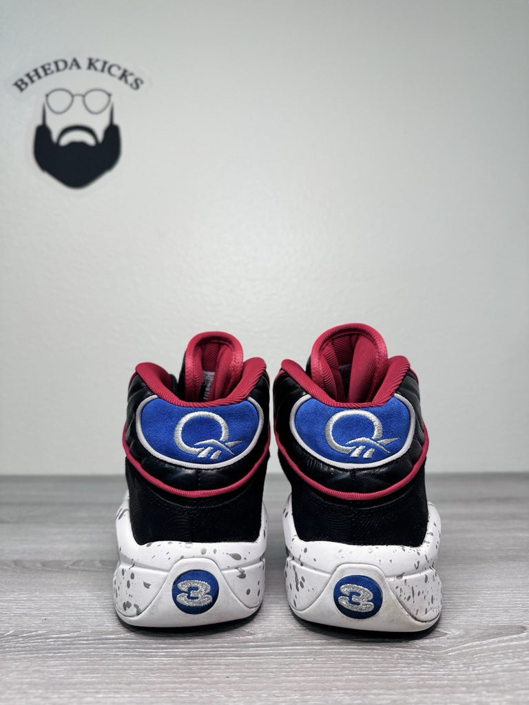 Size 11 - Reebok Question Mid First Ballot Sixers Allen Iverson M44552 Black Red
