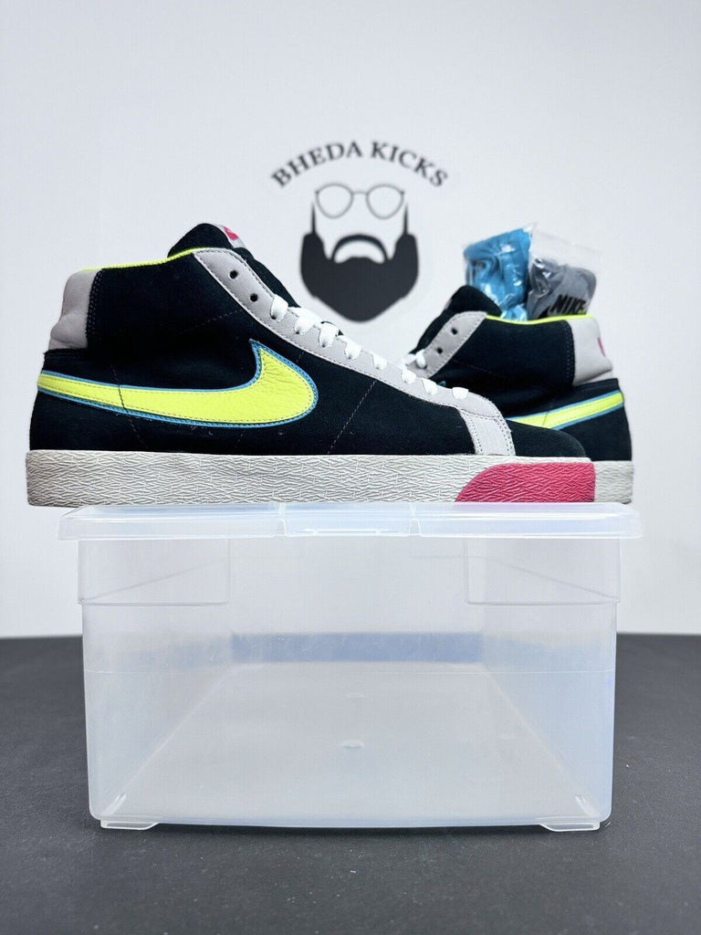 Nike SB Blazer Ms PacMan Black Bright Cactus Blue Dunk 2008 310801-031 Size 12