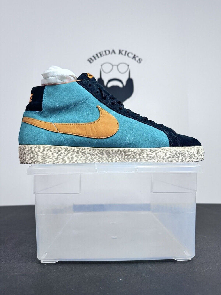 Nike SB Blazer Chlorine Blue Orange Bright Ceramic 310801-481 Miami Size 11.5