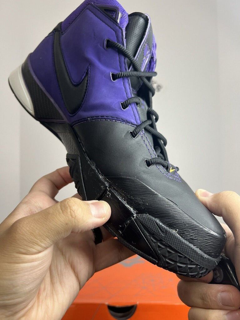 Nike Zoom Kobe 1 Protro Purple Reign Black Out Preowned 313143-014 Men's Size 12