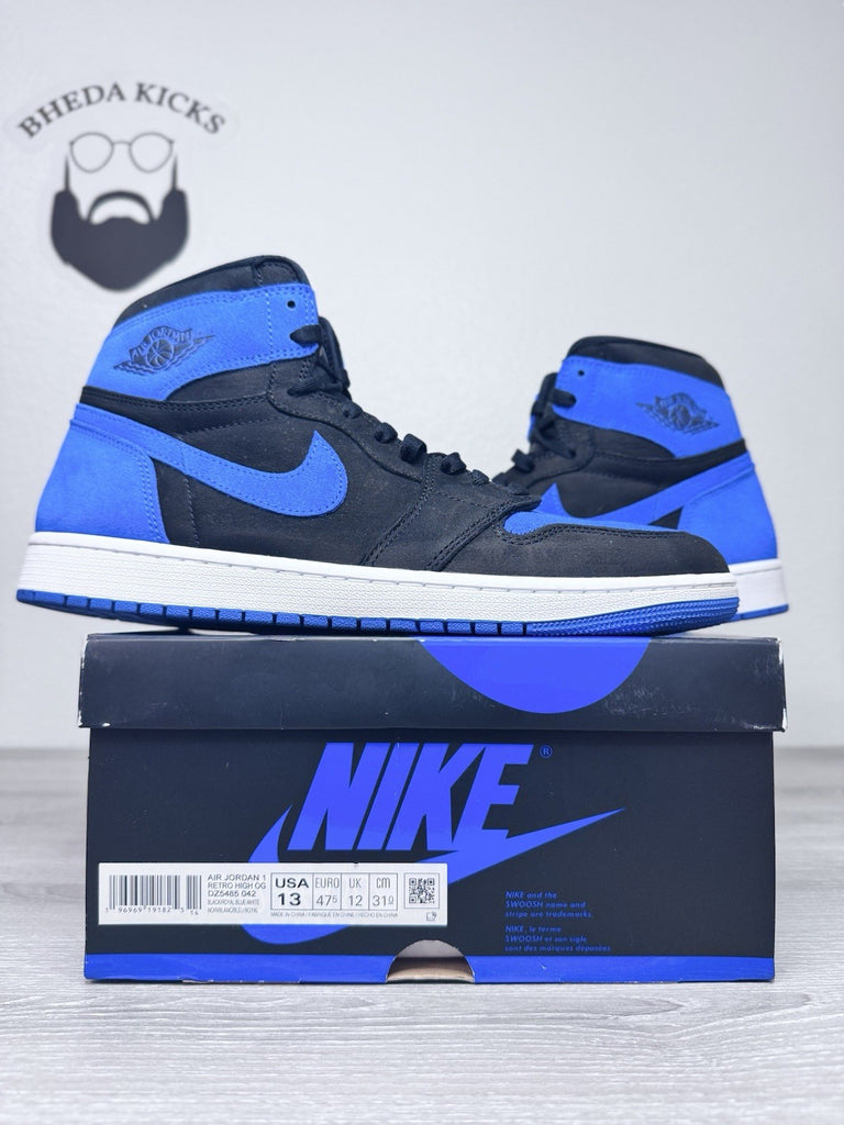 Size 13 - Jordan 1 Retro OG High Black Royal Blue Reimagined DZ5485-042