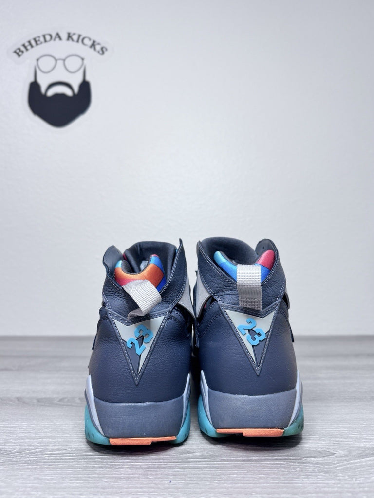 Size 12 - Air Jordan 7 Retro Barcelona Days Grey Suede Leather (304775-016)