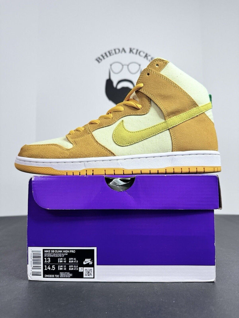 Nike SB Dunk High Pineapple DM0808-700 Preowned Og Authentic Men’s Size 13