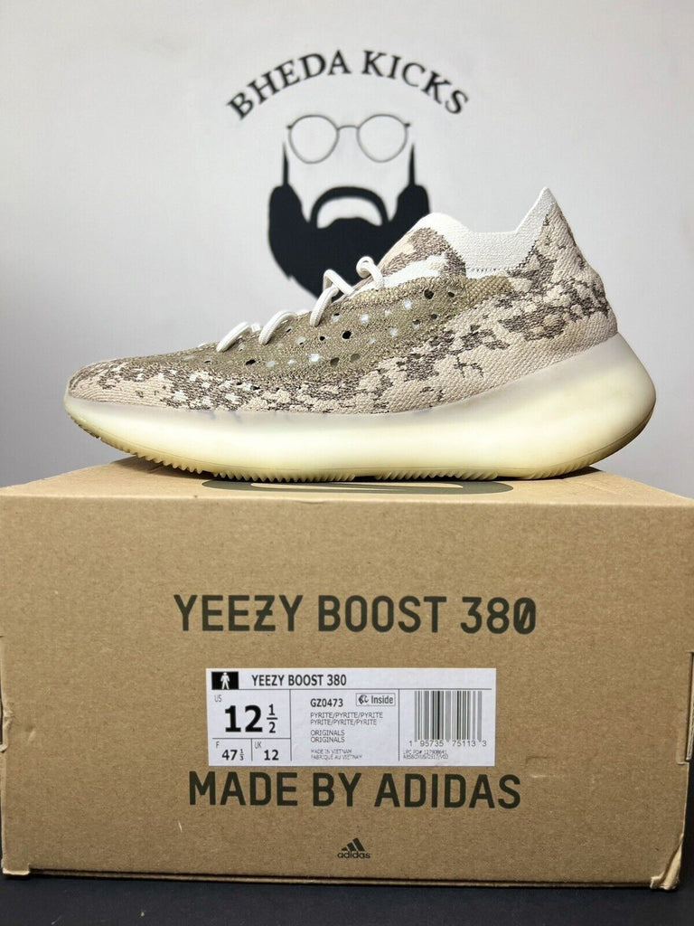 Adidas Yeezy Boost 380 Pyrite Size 12.5 GZ0473 Preowned Clean Rare Og Kanye