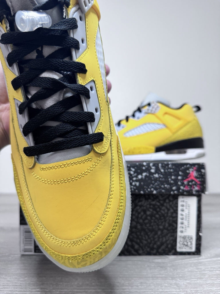 Size 12.5 - Air Jordan Spizike Low Premium Lighting Yellow HF4319 741 Men's