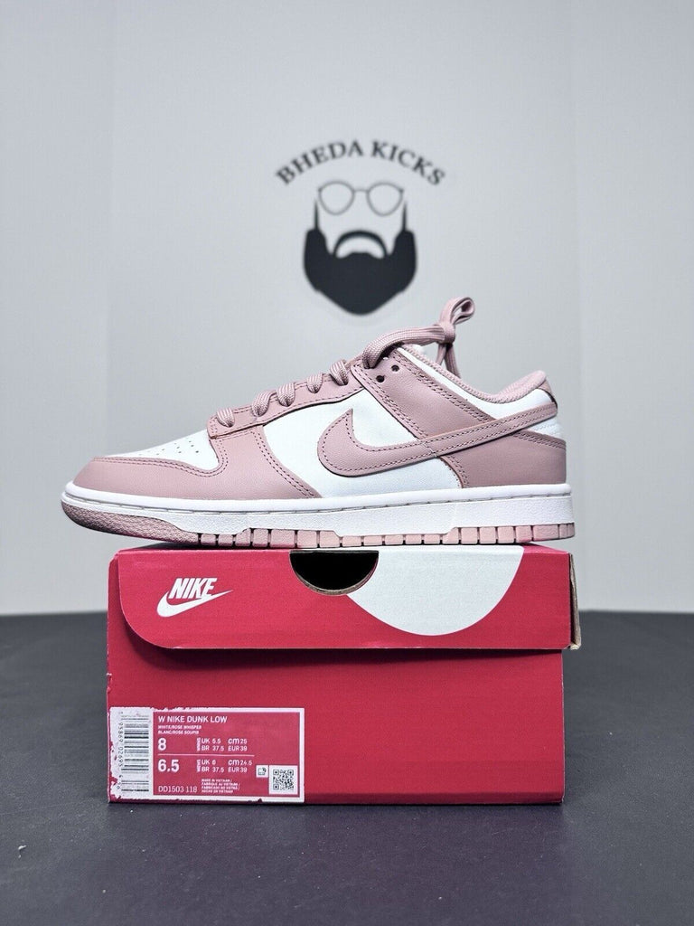 NEW Nike Women's Dunk Low Shoes Rose Whisper White DD1503-118 Size 8W/6.5M