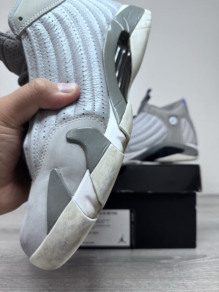 Size 11 - Nike Air Jordan 14 Retro Wolf Gray [487471-004] Preowned Authentic