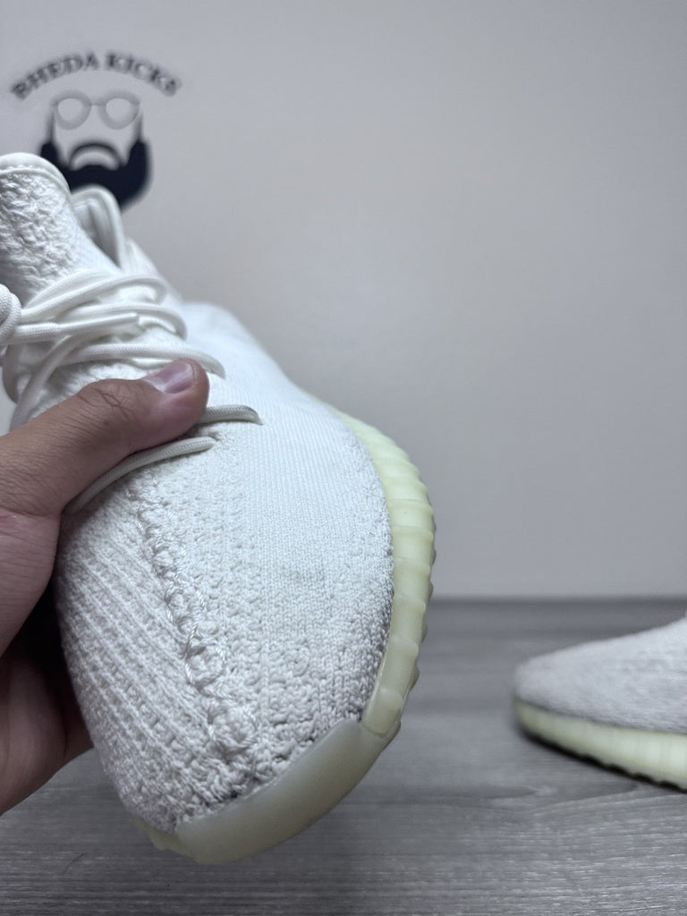 Size 12 - Adidas Yeezy 350 Boost V2 Cream Triple White 2017 CP9366 Preowned