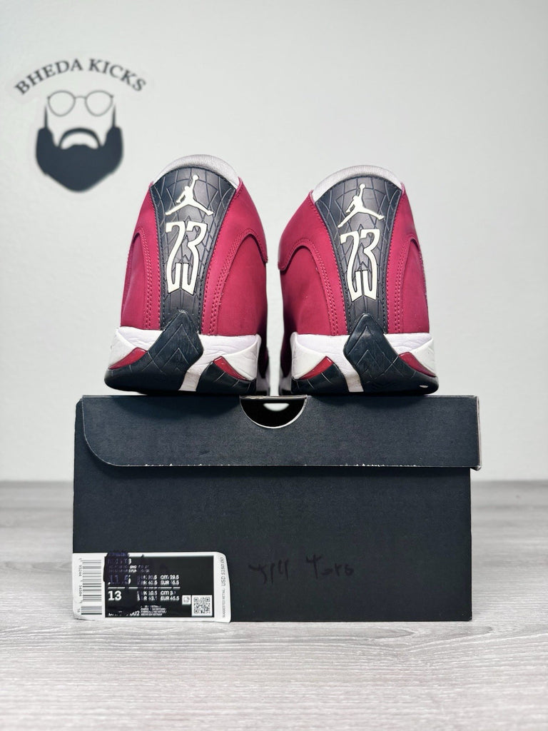 Sizd 13 - Nike Air Jordan Retro 14 Gym Red Toro Men's (487471-006) Preowned