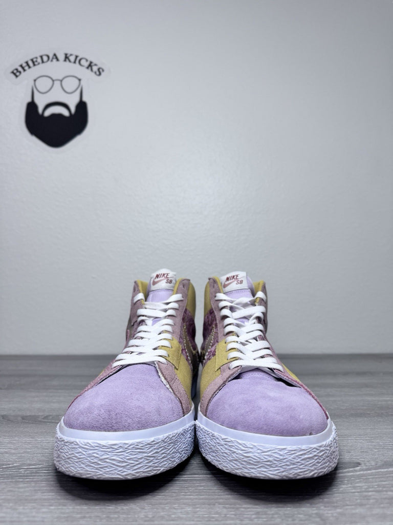 Size 15 - Nike SB Zoom Blazer Mid Premium Paisley Sanded Gold 2022 DM0859-700