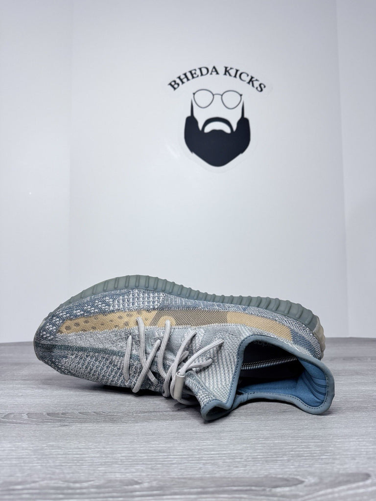 Size 14.5 - adidas Yeezy Boost 350 V2 Low Israfil Grey Blue (FZ5421) Preowned