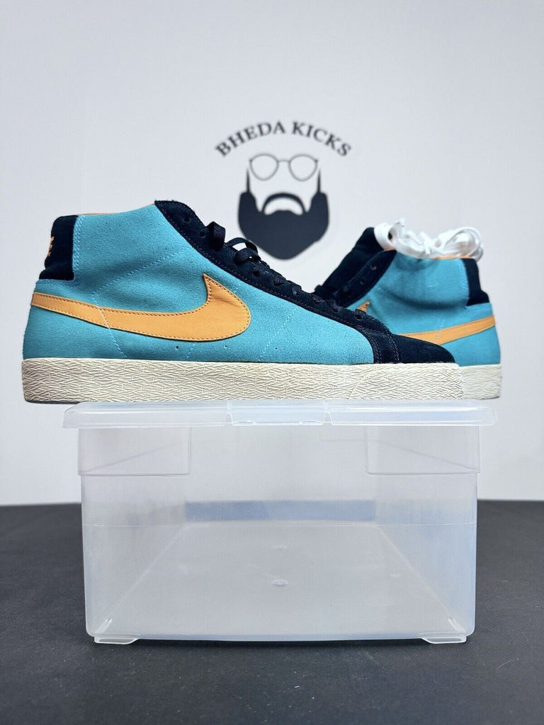 Nike SB Blazer Chlorine Blue Orange Bright Ceramic 310801-481 Miami Size 11.5