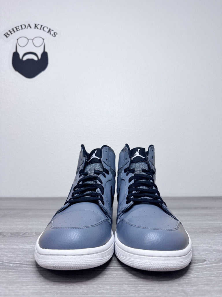 Size 15 - Nike Air Jordan Mens Athletic Gray High Top Basketball 332550-014