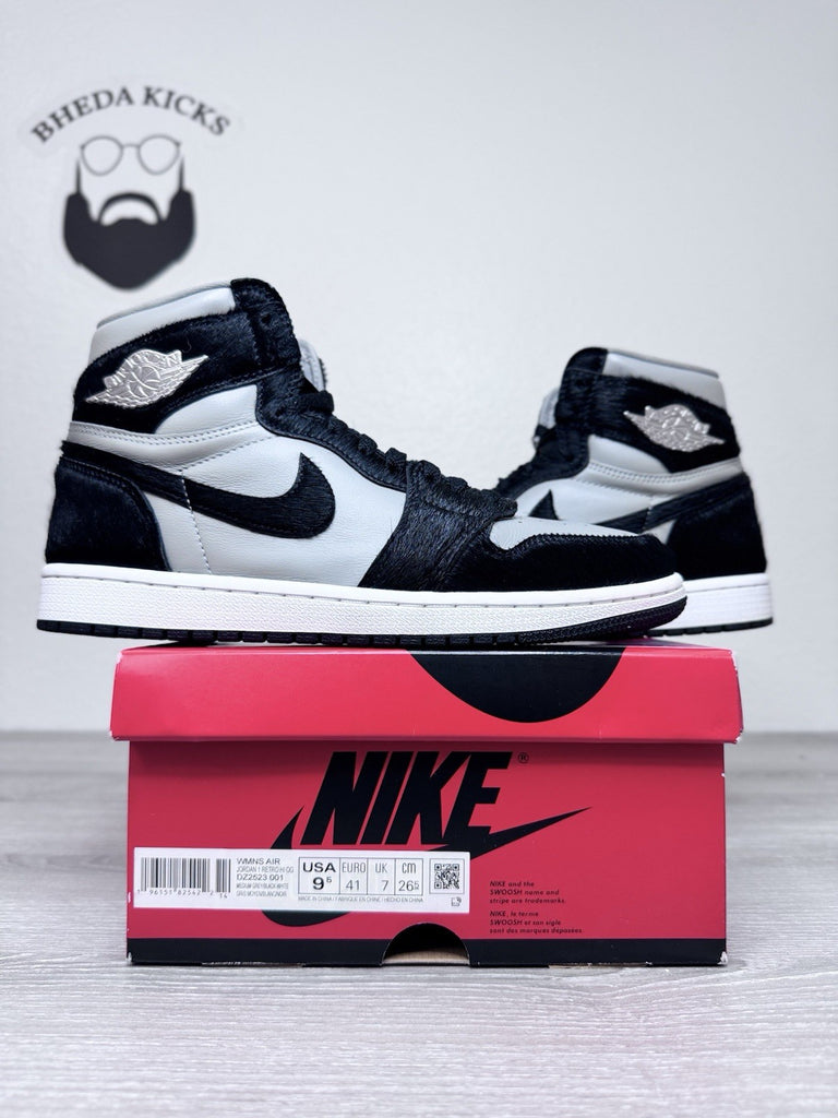 Size 9.5W/8M - Nike Air Jordan 1 Retro Hi OG Shoes Black Medium Gray DZ2523-001