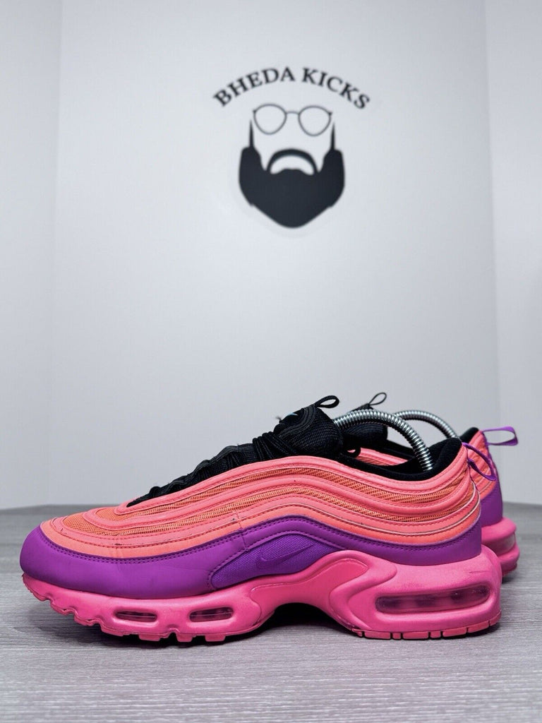 Size 9.5 - Nike Air Max 97 Plus Racer Pink 2018 AH8143-600 Preowned Og