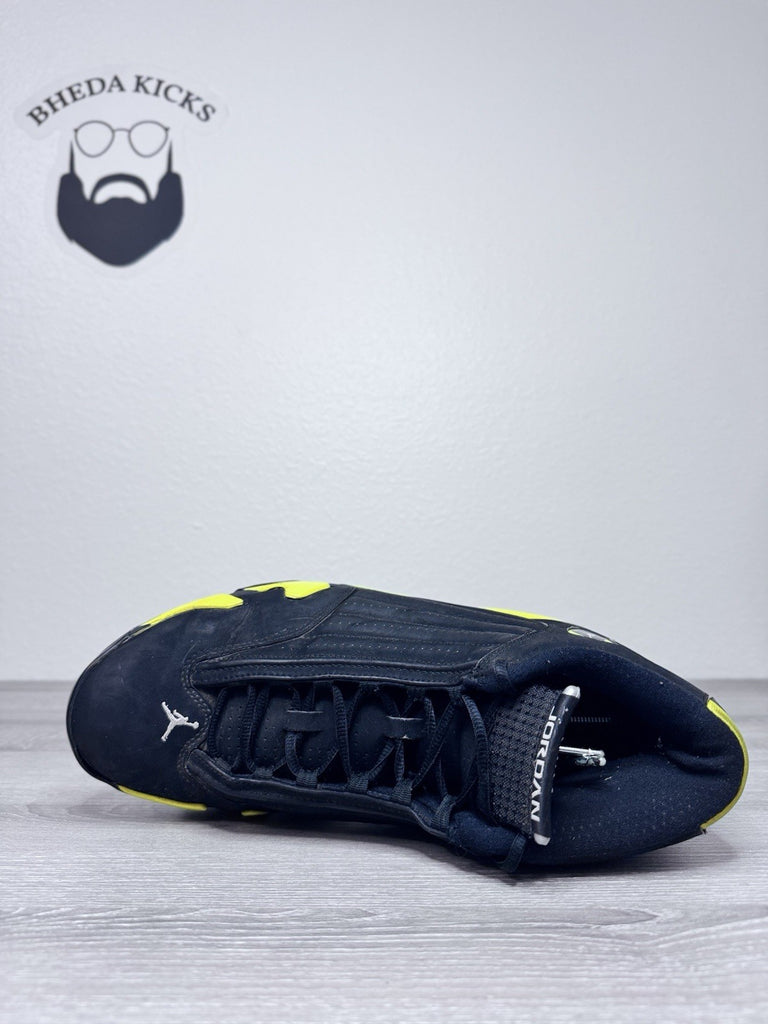 Size 13 - Air Jordan 14 Retro Thunder (487471-070) Preowned Authentic