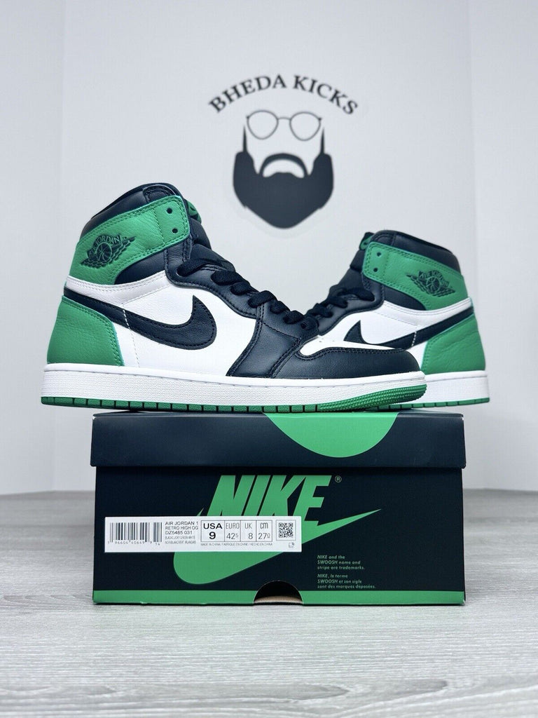 Size 9 - Air Jordan 1 Retro OG High Lucky Green  (DZ5485-031) Preowned Clean