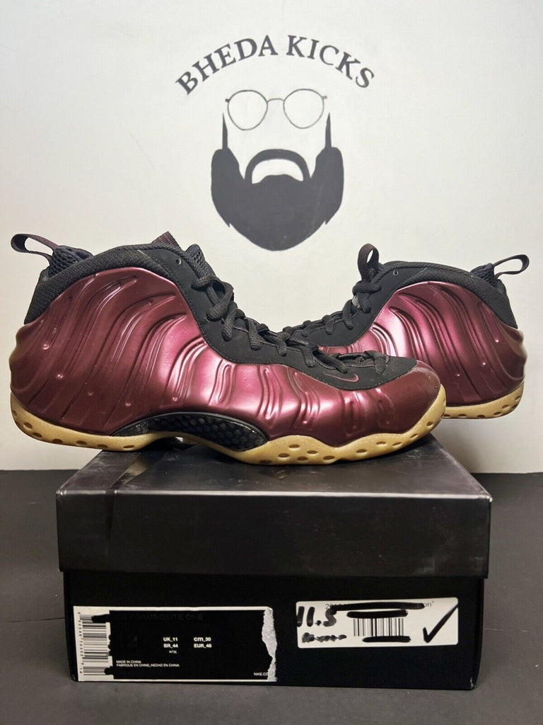 Nike Air Foamposite One Night Maroon 314996-601 Size 11.5 Preowned Og Rare