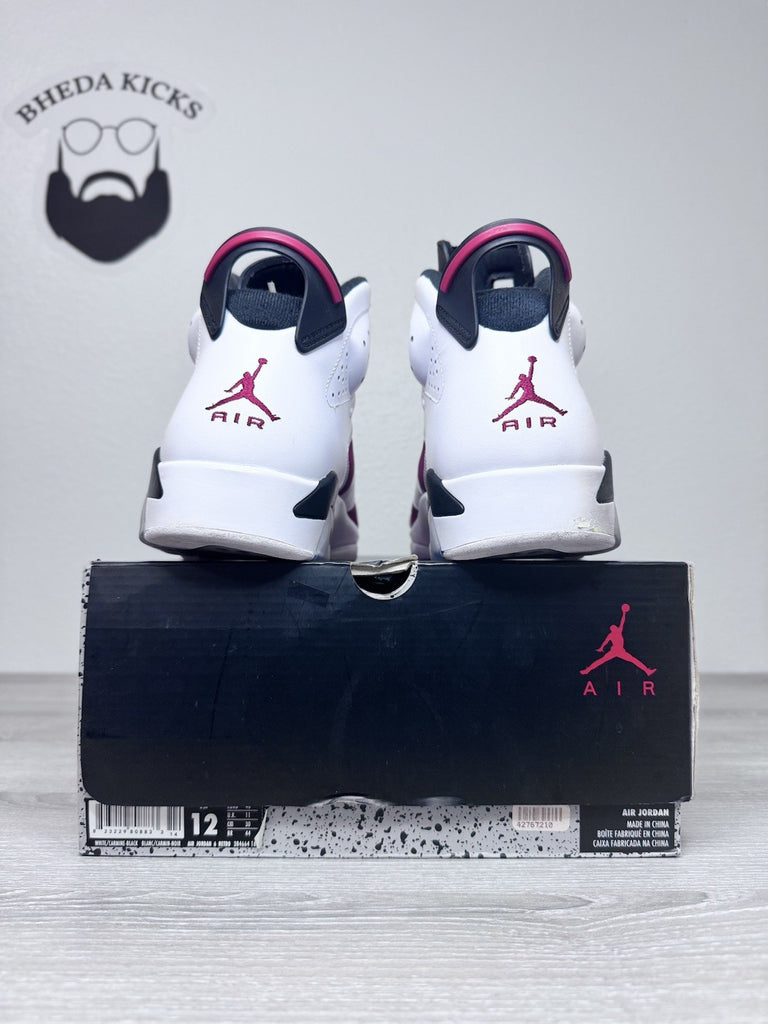 Size 12 - Air Jordan 6 Retro 2014 Carmine 384664-160 Preowned Authentic