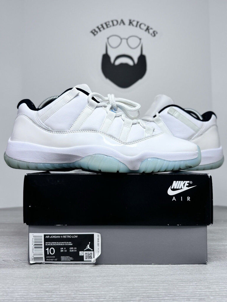 Size 10 - Jordan 11 Retro Low Legend Blue (2021) AV2187-117 Preowned Og