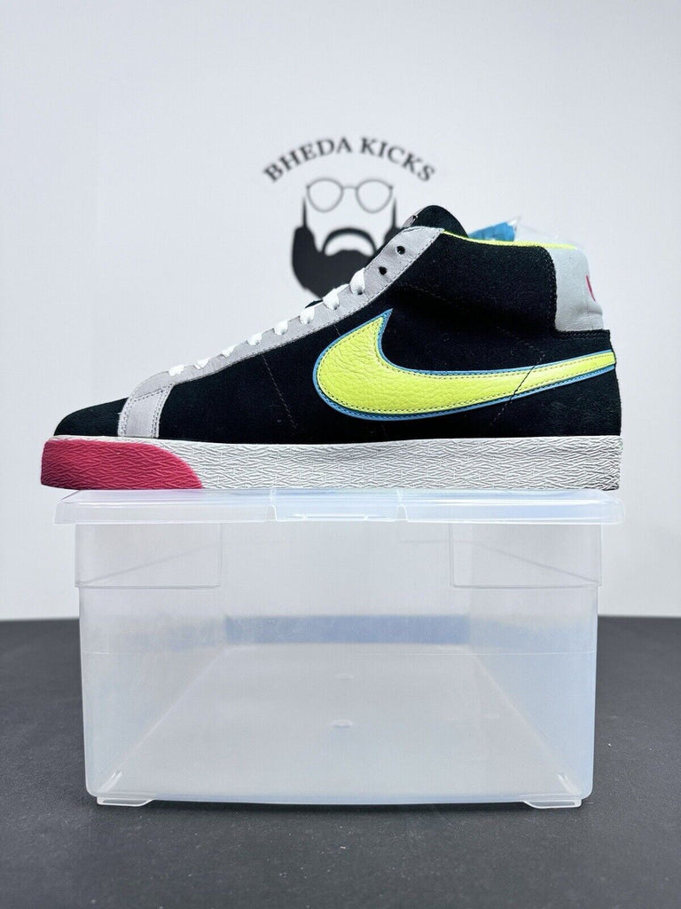 Nike SB Blazer Ms PacMan Black Bright Cactus Blue Dunk 2008 310801-031 Size 12