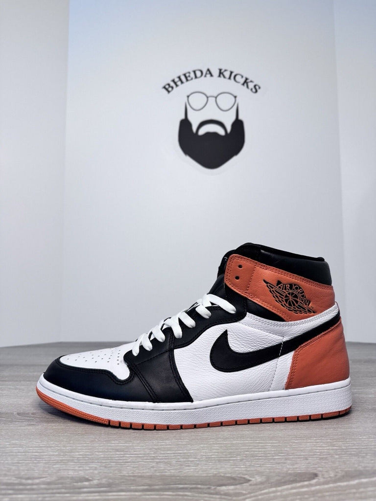 Size 14 - Jordan 1 Retro High Electro Orange 555088-180 Preowned Og Customized