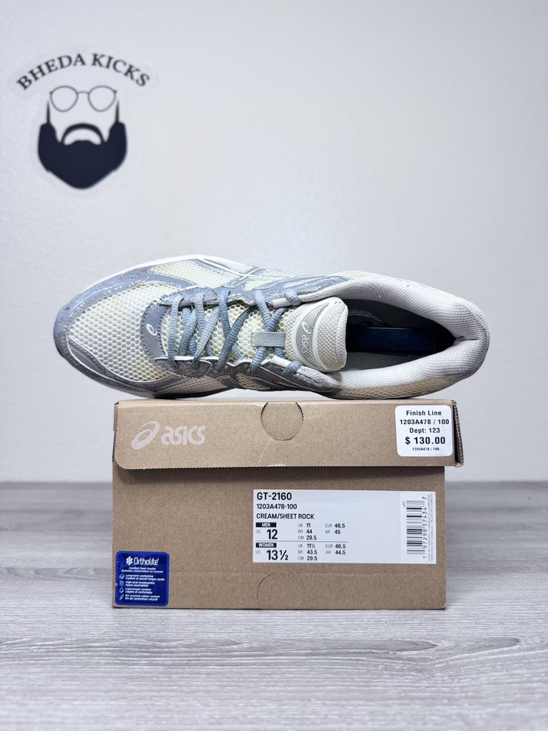 Size 12 - ASICS Paris Running Shoes Men's Cream Sheet Rock GT-2160 1203A478-100