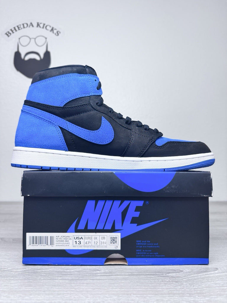 Size 13 - Jordan 1 Retro OG High Black Royal Blue Reimagined DZ5485-042