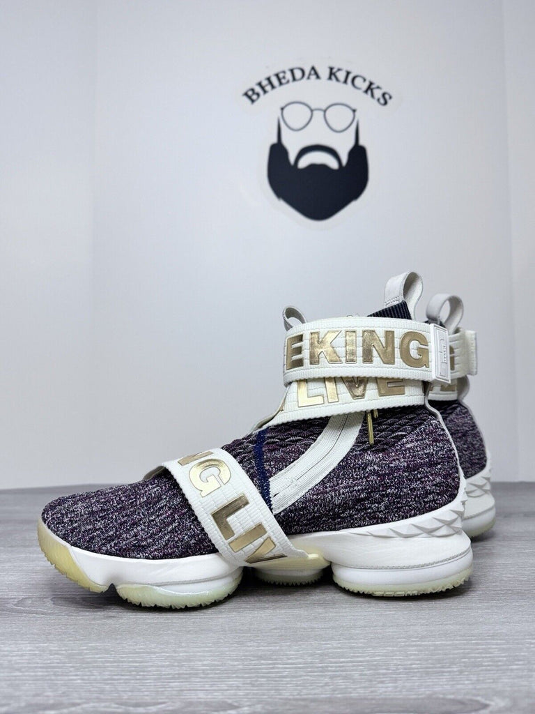 Size 8.5 - Nike LeBron 15 LIF Kith Stained Glass Long Live The King AO1068-900