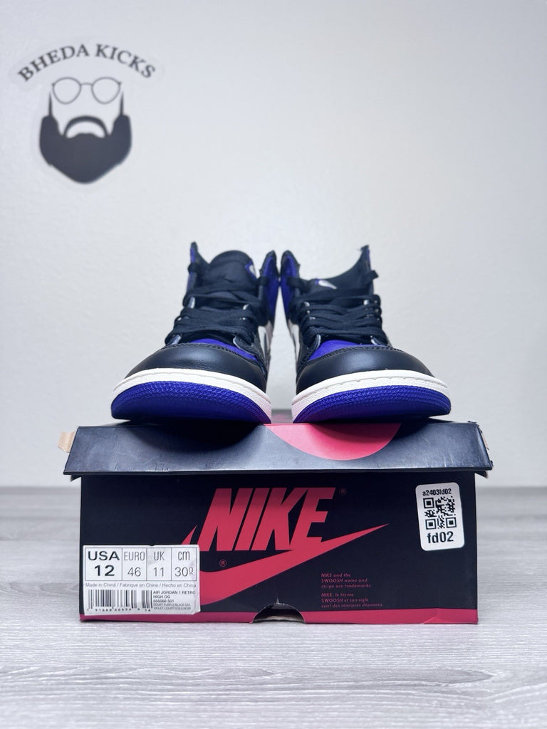 Size 12 - Air Jordan 1 Retro High OG "Court Purple" 2018 555088-501 Brand New