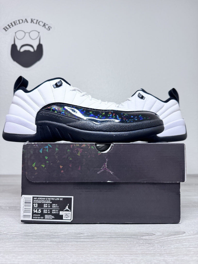 Size 13 - Nike Air Jordan 12 Low GC '25 Years In China' White Black DO8726-100