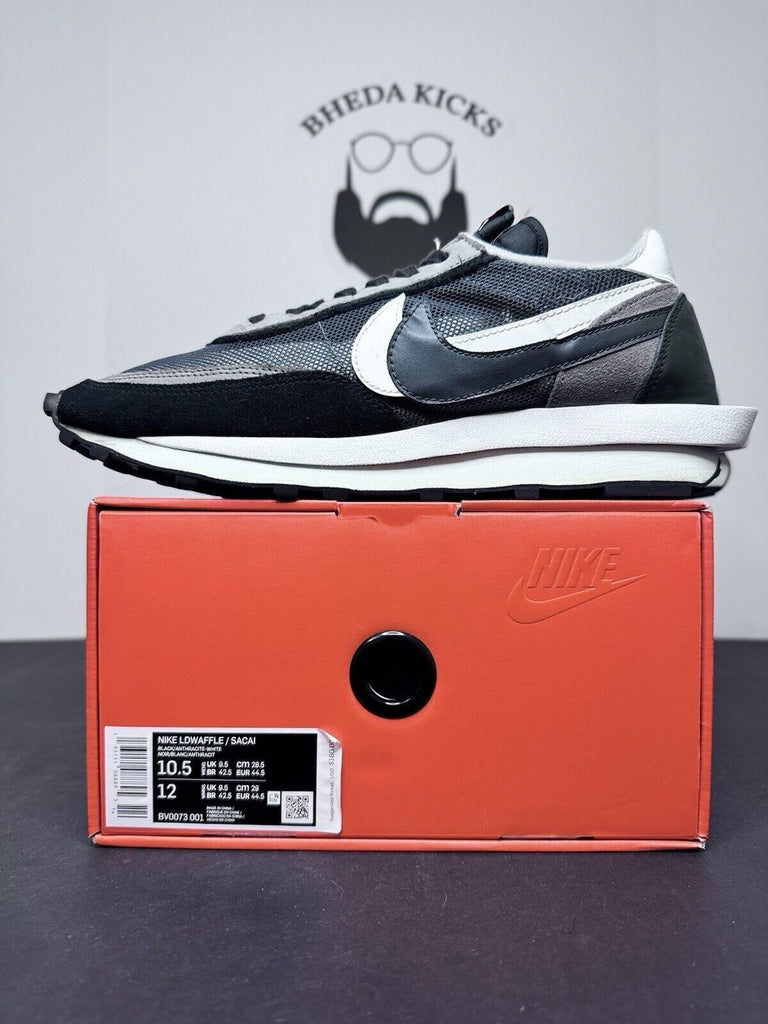 Nike LDWaffle x Sacai Black 2019 BV0073-001 Preowned Og Authentic Men Size 10.5