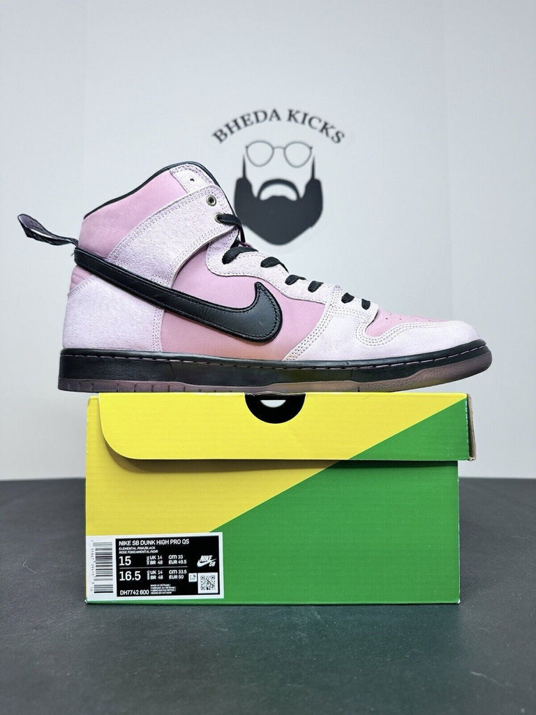 Nike KCDC x Dunk SB High 20th Anniversary DH7742-600 Pink Black Men’s Size 15