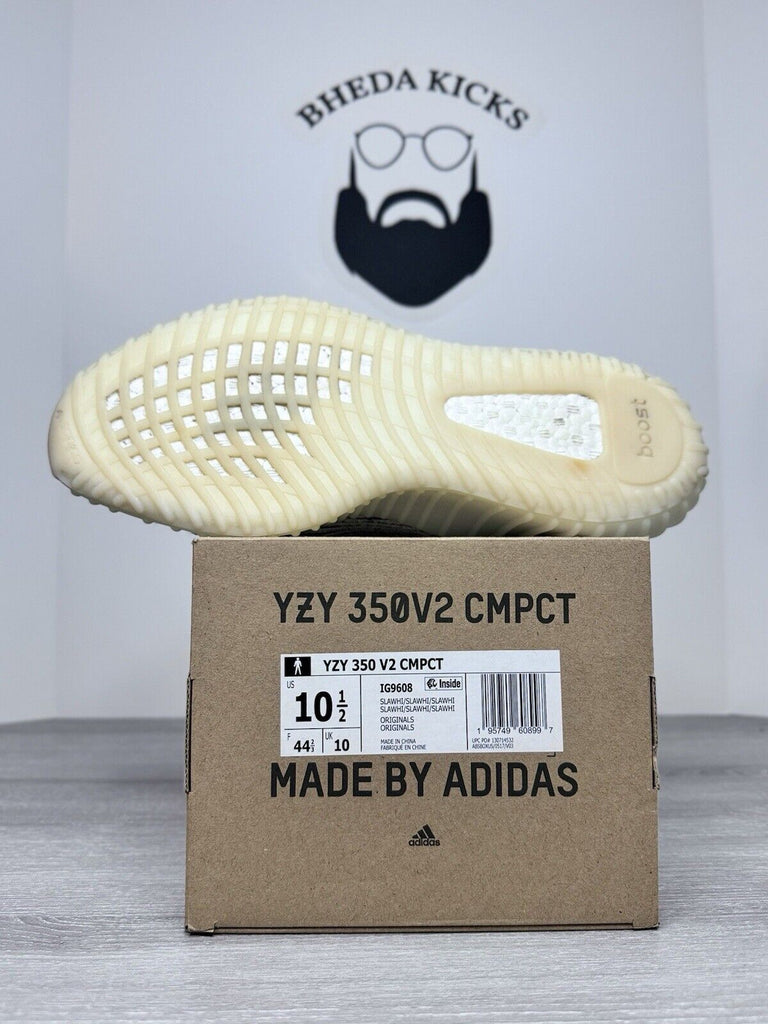 Size 10.5 - adidas Yeezy Boost 350 V2 CMPCT Panda IG9608 Preowned Authentic