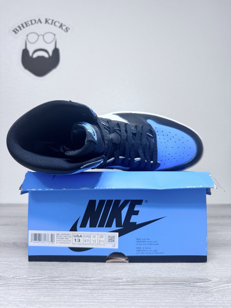 Size 13 - Nike Air Jordan 1 Retro High OG UNC Toe 2023 DZ5485-400 Preowned