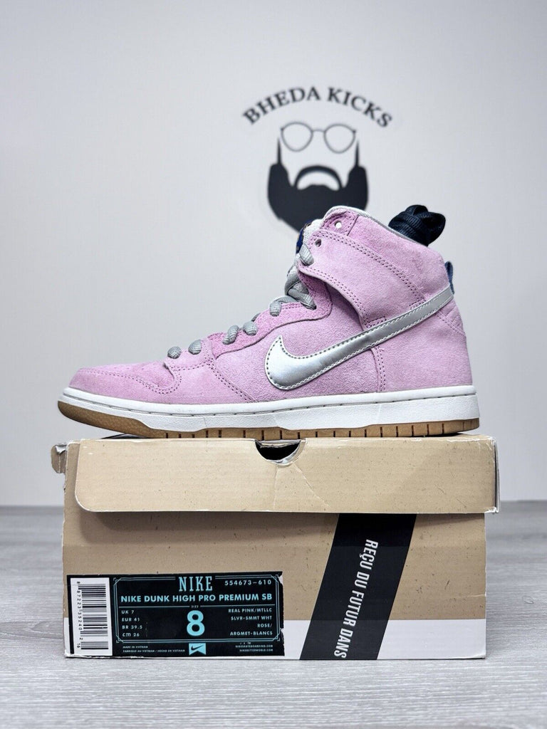 Size 8 - 2012 Nike SB Dunk High When Pigs Fly (Special Box) 554673-610 Preowned