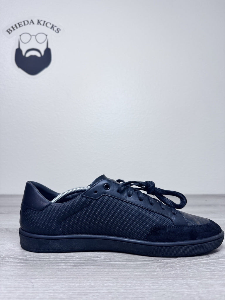 Size 46 EU/ 12 US - Saint Laurent Men's Court Classic Low-top Black Leather
