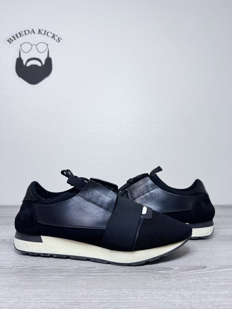 Size 43EU/10 US - Balenciaga Men’s Race Runner Neoprene Black White Sneakers