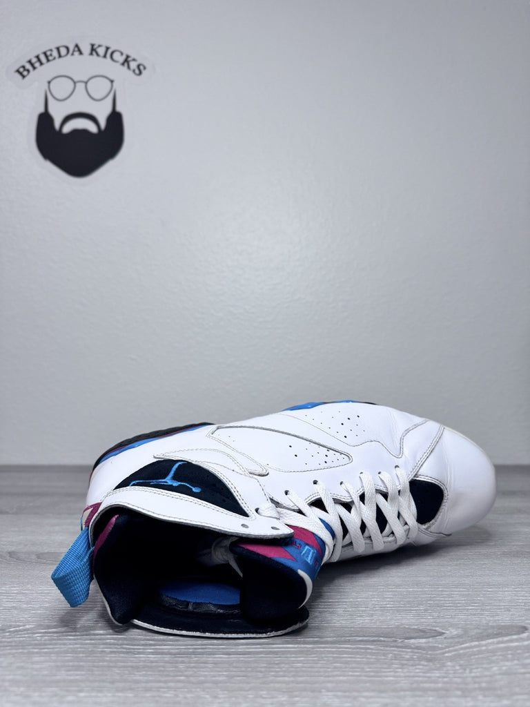 Size 13 - Nike Air Jordan 7 VII Retro Orion White Leather Sneaker 304775-105