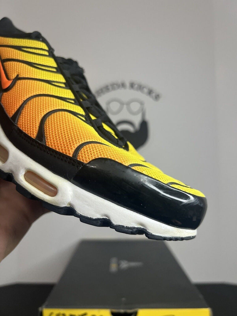 Nike Air Max Plus TXT Tiger Sunset Orange Black White 647315-700 Men’s Size 13