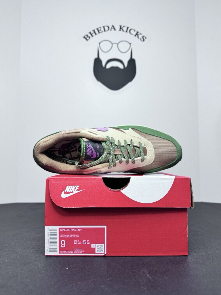 NEW DS Nike Air Max 1 SH Treeline Light Bordeax Green DR9773-30 Men’s Size 9