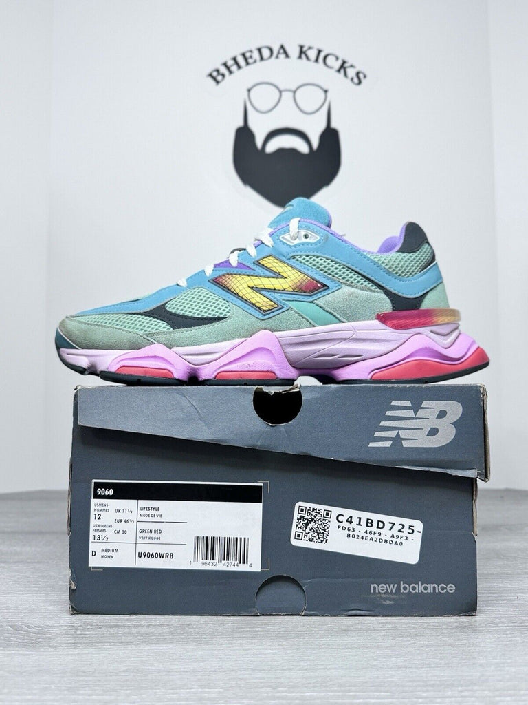 Size 12 - New Balance 9060 Warped Multicolor U9060WRB Preowned Og Rare