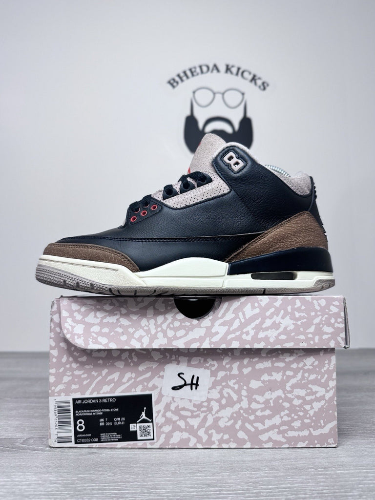 Size 8 - Nike Air Jordan 3 Retro “Desert Elephant” CT8532-008 Men's Preowned
