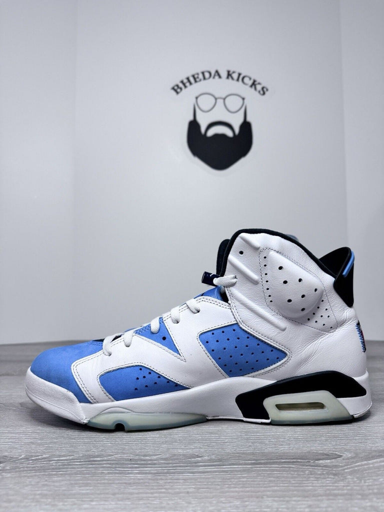 Size 15 - Nike Air Jordan 6 Retro UNC Men’s CT8529-410 Blue White Preowned