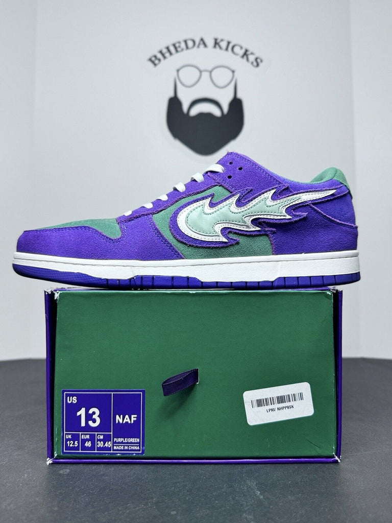 Naf World 208/420 Mens Sneakers Purple Dunk Preowned Rare Authentic Size 13