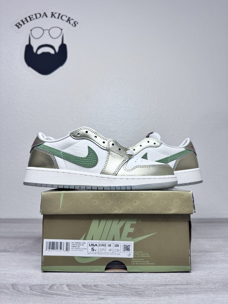 Size 5y - Air Jordan 1 Retro Low OG GS Year of the Dragon FQ6593-100 Boys Youth