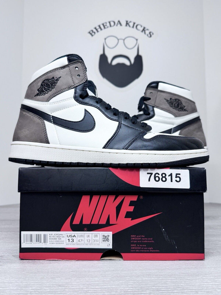 Size 13 - Jordan 1 Retro OG High Dark Mocha 555088-105 Preowned Authentic