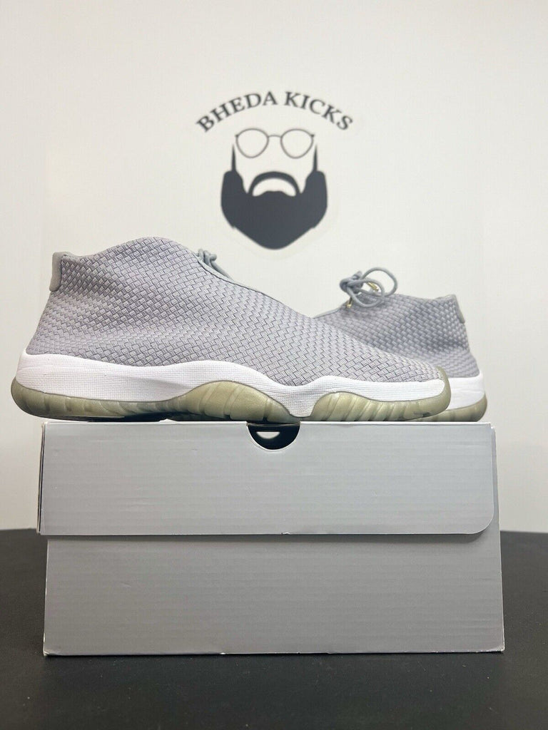 Nike Air Jordan Future Wolf Grey 656503–004 White Gray Preowned Men’s Size 12