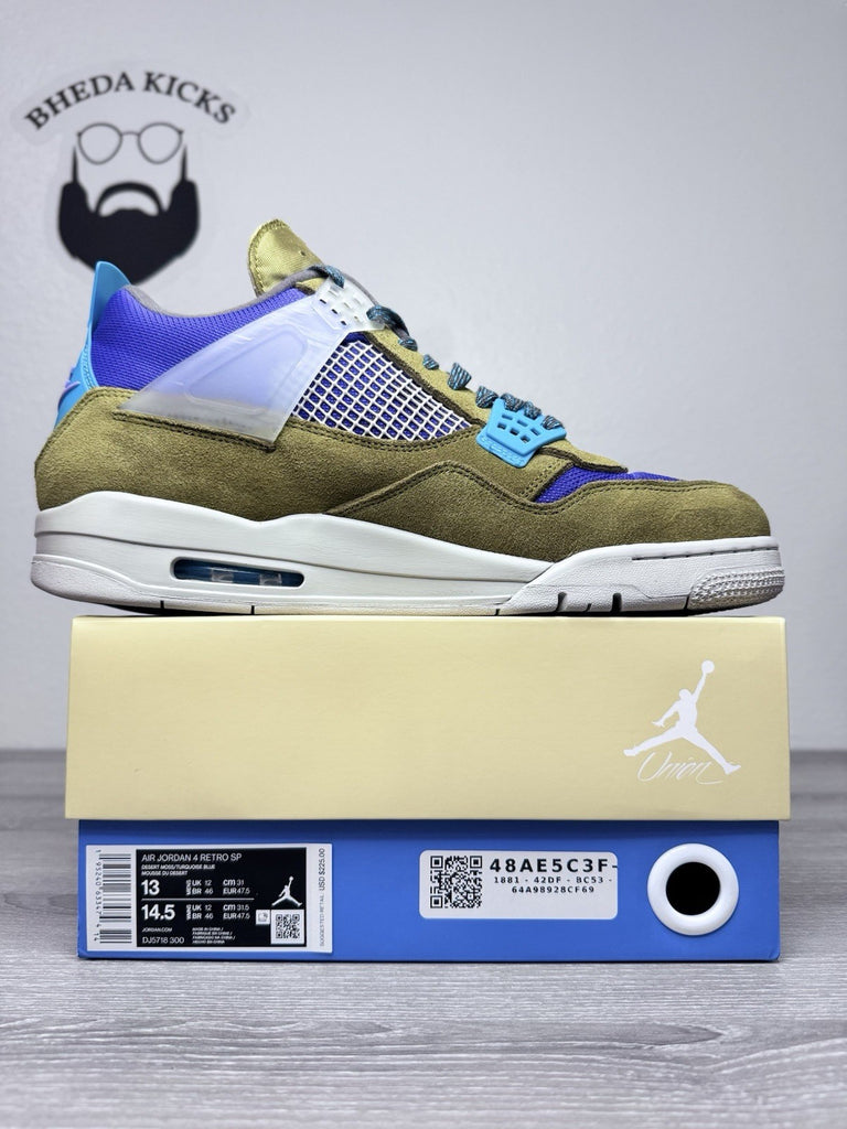 Size 13 - Air Jordan 4 Retro Union LA Desert Moss DJ5718-300 Preowned Authentic
